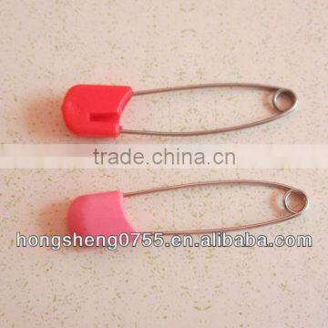 Nice Design Safety Pin With Red Plastic Heard For Babys