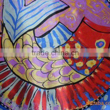 100% cotton satin printed fabric