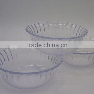 Promotional clear dessert bowl in set for children