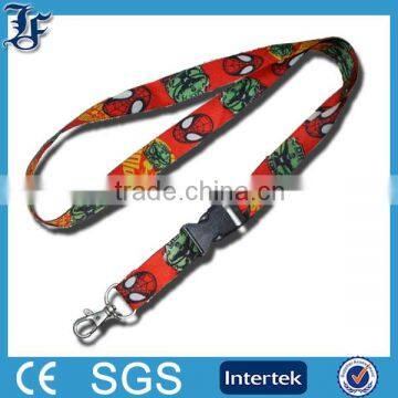 Promotional Custom Polyester Lanyards, heat transfer printing mobile phone straps