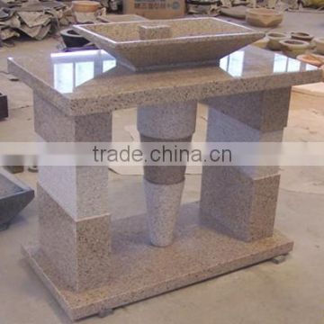 xiamen polished stone pedestal sink