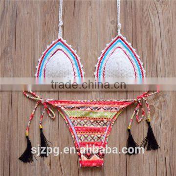 Hand crochet ladies bikini, sexy lady summer crochet bralette