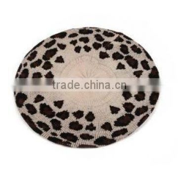 Leopard Print Light Beret