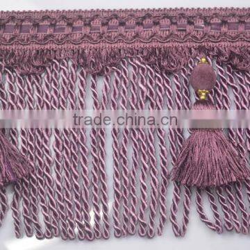 High Quality Rayon Bullion Fringe for Curtain Decorations photo-3