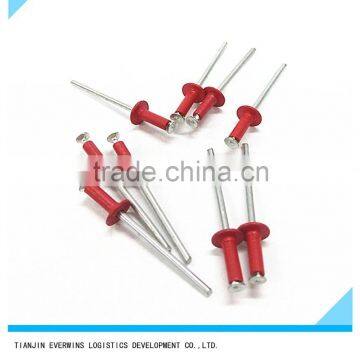 Red color Countersunk head Waterproof Aluminium Blind rivet