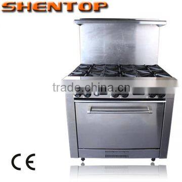 Shentop commercial kitchen equipment gas cooking range STPP-JLXD4 100%North American design CSA or CE approved components Stainl