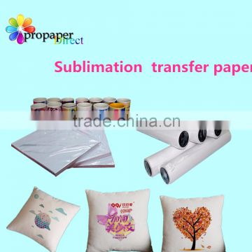 China inkjet sublimation transfer paper roll for phone case ,t shirt, mug