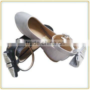 2015 cute bowknot baby shoes flat and soft girl casual shoes