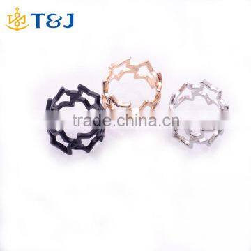 2016 Welcome Wholesale Simple Punk Style , Gold Silver Plated Elegant Fashion Alloy Star Rings/