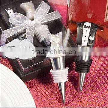 Bride And Groom Wine Stopper Set+ Wedding Favors