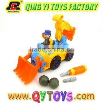 Battery operated construction plastic toys for kids