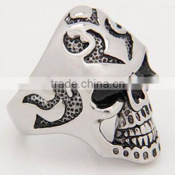 Fashion Jewelry Wholesale Men's Stainless Steel Skull Ring