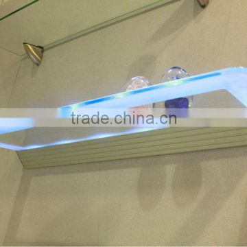 Home Decorative illuminated led glass shelf