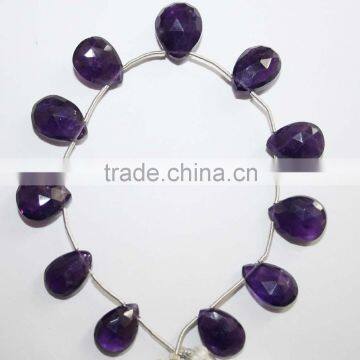 Natural Amethyst Faceted Pears