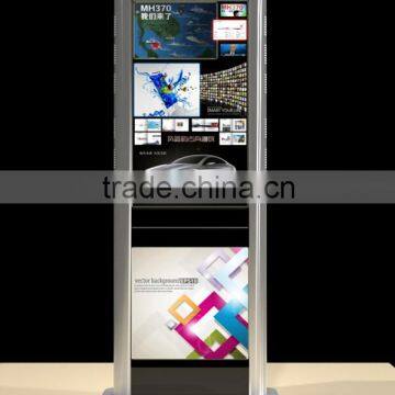 42 inch shopping mall advertising touch kiosk self-service double screen