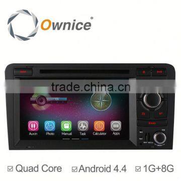 Factory Price Quad Core Android 4.4 & Android 5.1 up to android 5.1 Car DVD GPS Stereo for Audi A3 S3 With wifi