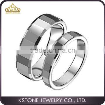 KSTONE Unique Couple Tungsten Rings