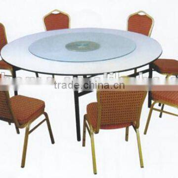 8 banquet chairs with banquet table