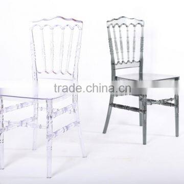 PC Material Clear Color Resin Napoleon Chair for Wedding and Party