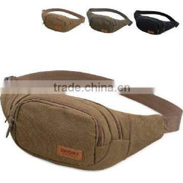 YA Casual Fashion Canvas Waist Packs, Sports Men Pouch Bag Money Belt, Pochete Fanny Pack Bolsa Cintura