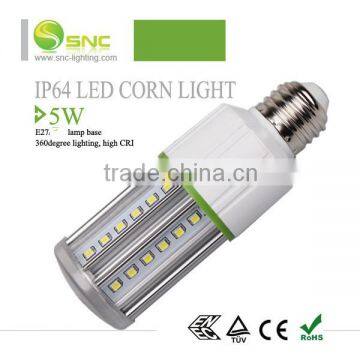 warm white color temperature CCT led lights and CE RoHS certificate E27/G24 lamp base led corn light 5w 7w 9w