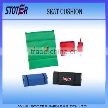 custom logo printing foladable waterproof foam stadium seat cushion