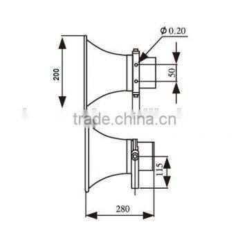 YH250T 25W Alum Hot Sale Outdoor PA Horn Waterproof Speaker photo-6