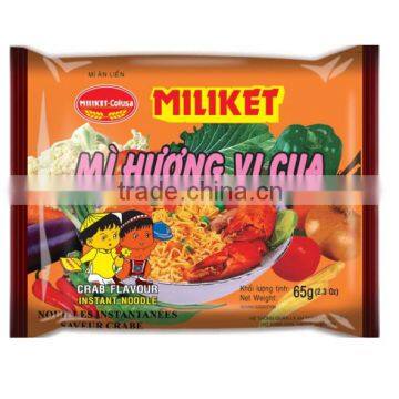 Miliket Instant Noodles Crab Flavour 65g