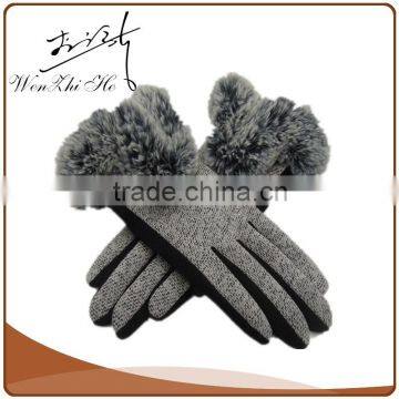 Faux Fur Thinsulate Winter Gloves for Screen Touch photo-4