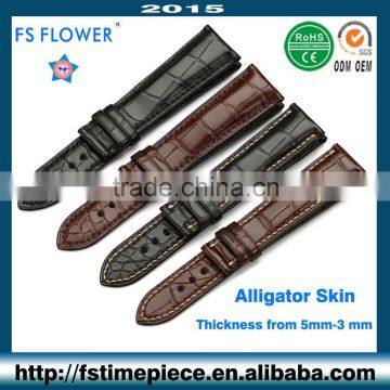 FS FLOWER - Luxury Alligator Skin Strap Bamboo Texture Width 20-18 mm