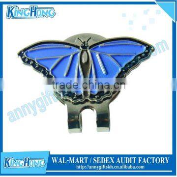 Butterfly fashion metal custom hat clip