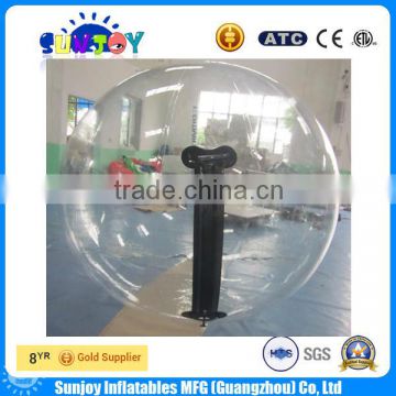 PVC or TPU Inflatable Floating Water Ball With Tizip Zipper For Pool Games