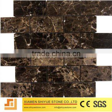 Cheapest Dark Emperador Marble Mosaic Tile