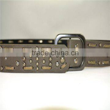 Hand Made PU Leather Stud Fashion Belt for Jeans photo-3