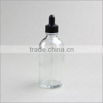 Clear Transparent Glass Boston Round Dropper Bottles photo-2