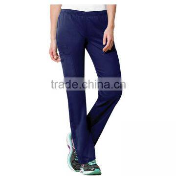 Unisex Hospital Staff Clinical Scrubs's workwear with antimicrobial certainty unisex straight leg drawstring scrub pants