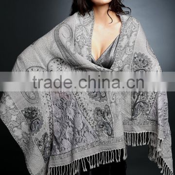 Evening Lace embroidery shawls with beads embroidery