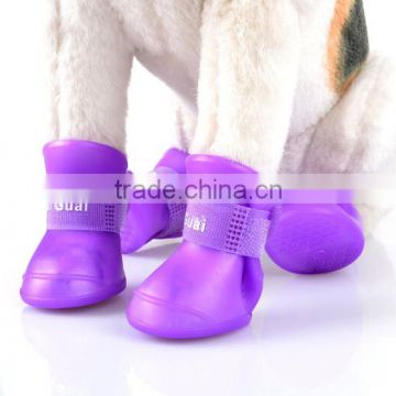 Silicone Pet Dog Puppy Waterproof Protective Adjustable Walk Shoes