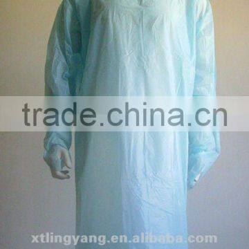 Plastic Blue Disposable Hospital Apron photo-5