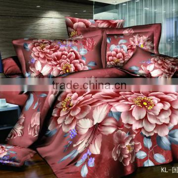 3D bedding sets flowers with 100% polyester & universal printed