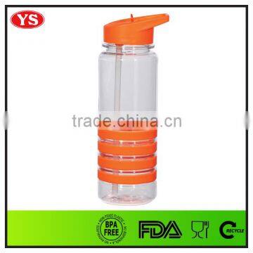 750ml Plastic Rhinestone Water Bottle With Flip Straw