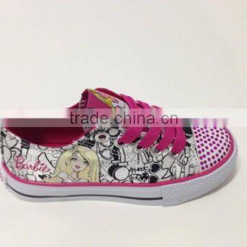 Hand Painting Drawing Doodle Canvas Shoes for Girls photo-2