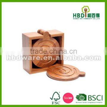 2016 Best Selling Premium Bamboo Mug Coaster Wholesale photo-5