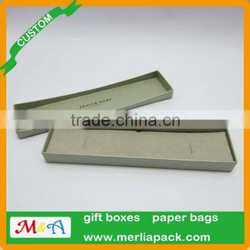 Two Piece Textured Necklace Gift Box Champagne Pearly Paper Quality Jewellery Shop Box