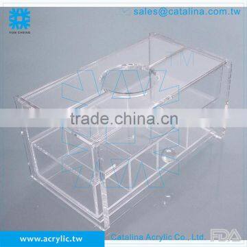 Acrylic clear Cosmetics and Tissue Organizer