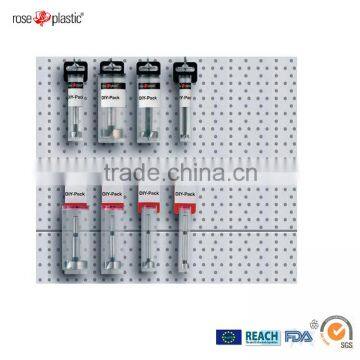 PP Plastic Round or Rectangular Packaging Tubes for Drills With Hanging Clip Plug Closure DIY Pack