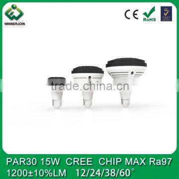 97Ra 12 24 38 60 degree LED PAR 30