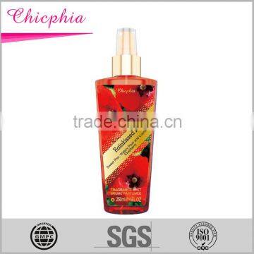 Chicphia New design refreshing body mist for paradise island style fragrance