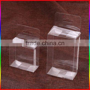 Customzied clear PVC plastic rectangle fold box packaging