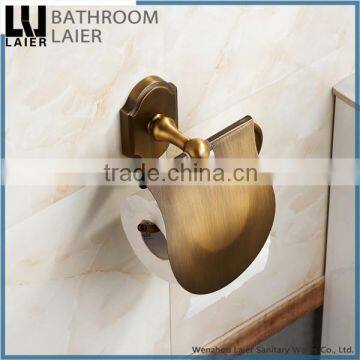 Economical Unique And Versatile Zinc Alloy Antique Bronze Finishing Bathroom Sanitary Items Wall Mounted Toilet Paper Holder